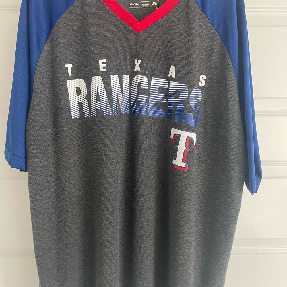 Texas Rangers Gray and Blue Jersey